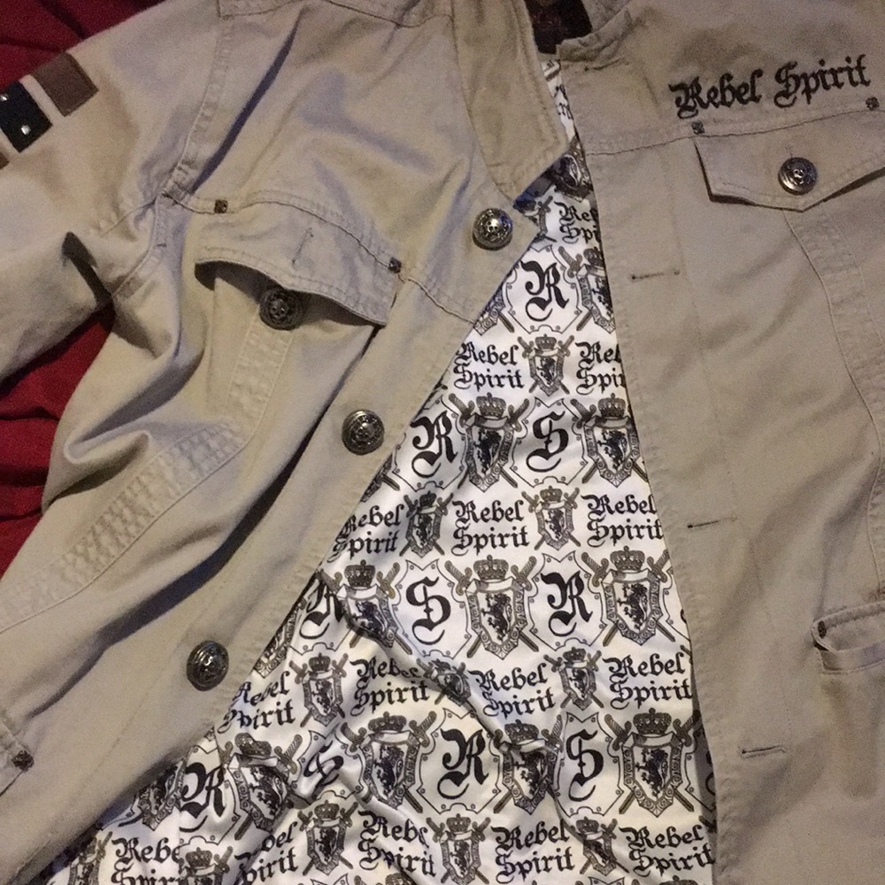 XL REBEL SPIRIT Jacket khaki color - Picture 5 of 10